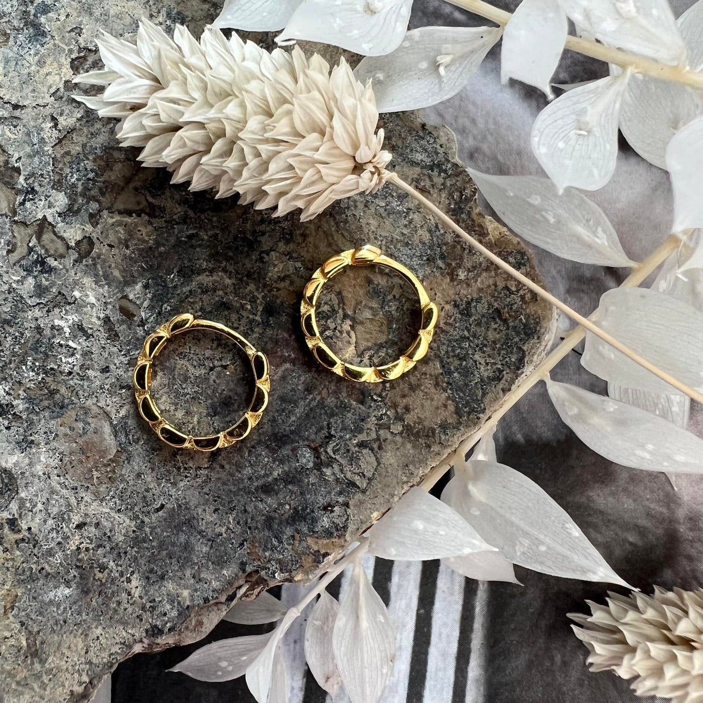 Øreringe Rachel 18K forgyldt - VIAMAJA.DK