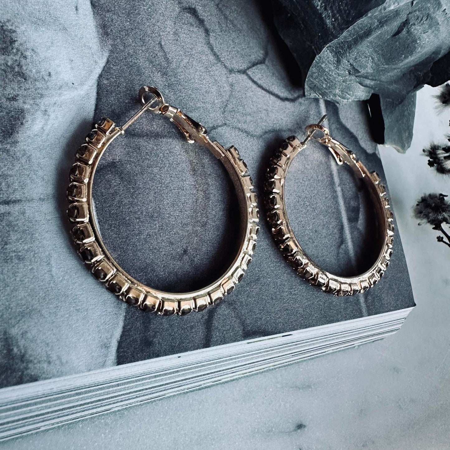 Øreringe Smilla Hoops - Champagne - VIAMAJA.DK