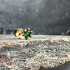 Öronstift Single GIA Emerald 18K förgyllt - 1 st