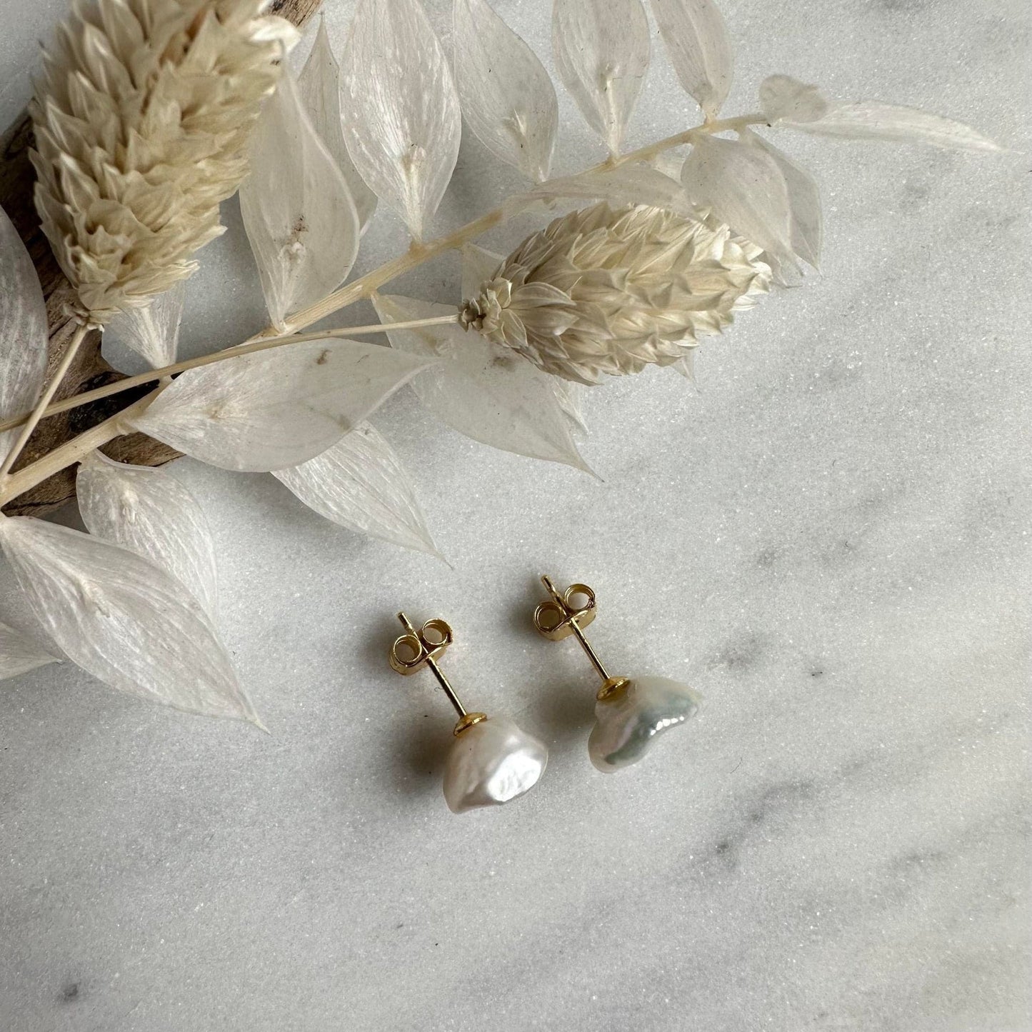 Ørestikker Miranda Sterling Silver 18K forgyldt - VIAMAJA.DK