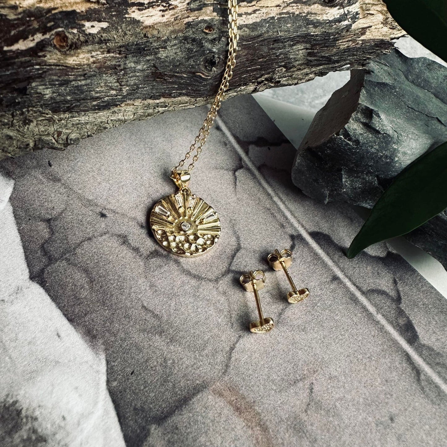 Ørestikker Nena - forgyldt Sterling sølv - VIAMAJA.DK