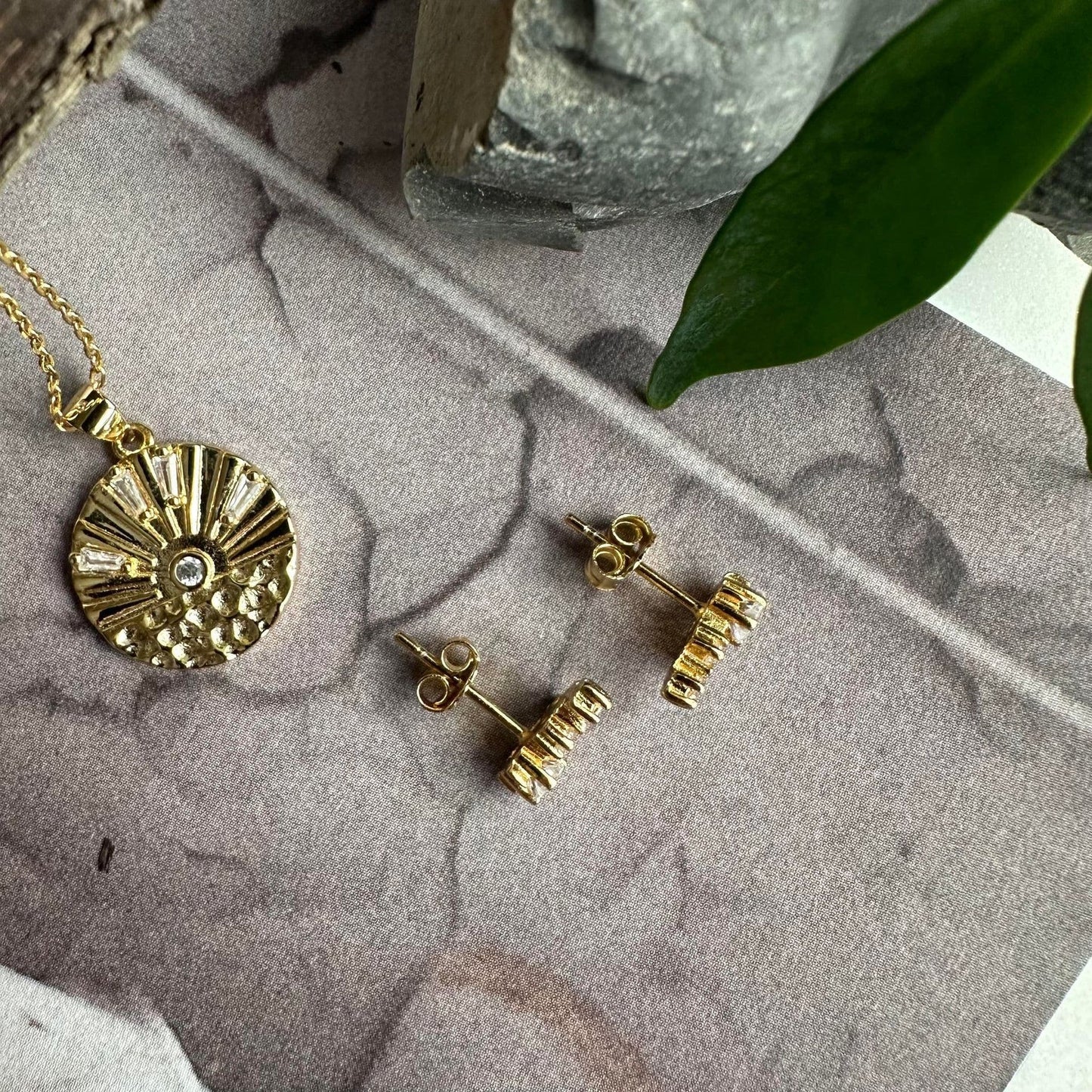 Ørestikker Rakel - forgyldt Sterling sølv - VIAMAJA.DK