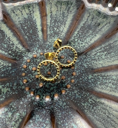 Ørestikker Sille forgyldt sterling sølv - VIAMAJA.DK