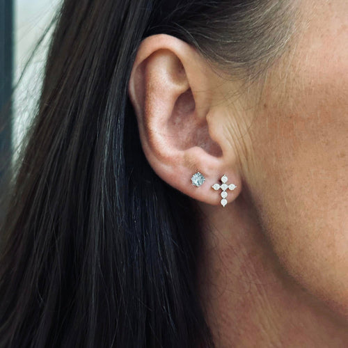 Ørestikker Taylor Mix Box 18K forgyldt - 2 stk - VIAMAJA.DK