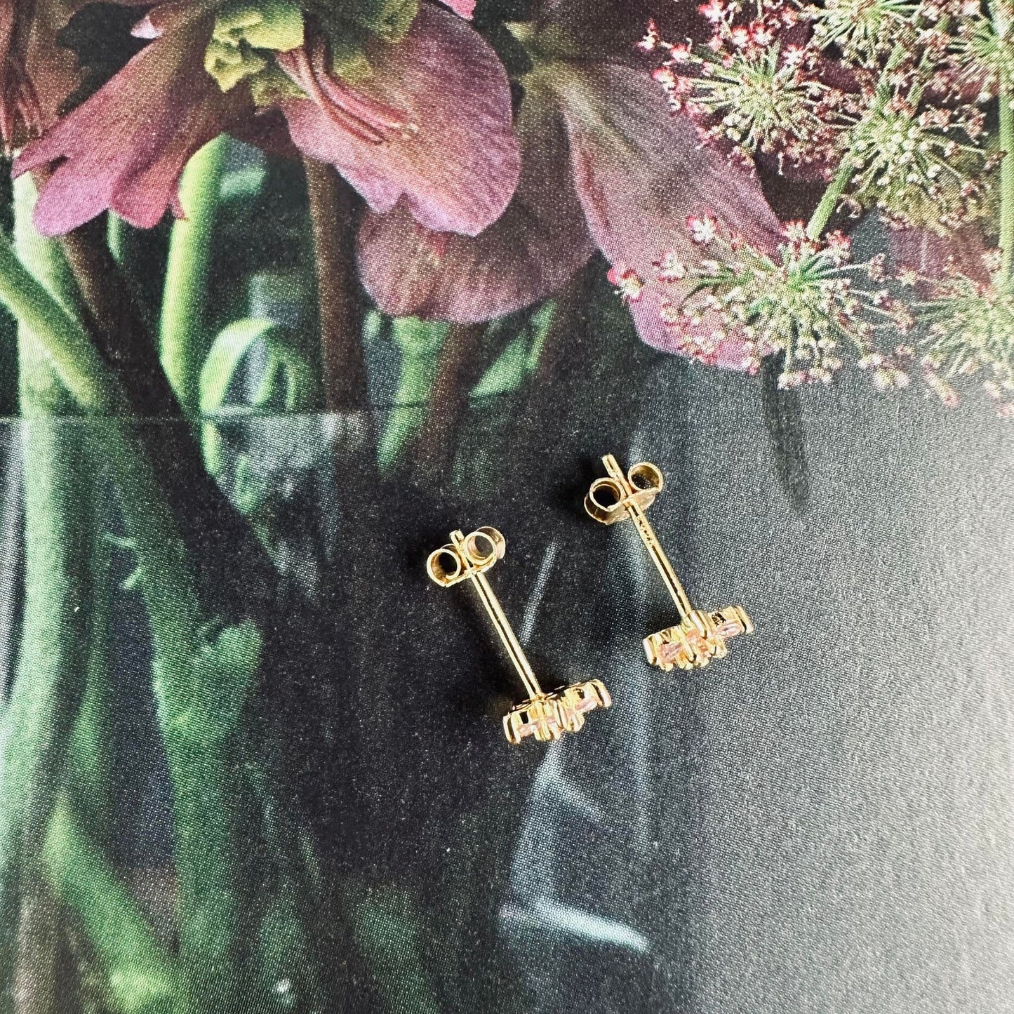 Ørestikker Vanessa forgyldt sterling sølv - VIAMAJA.DK