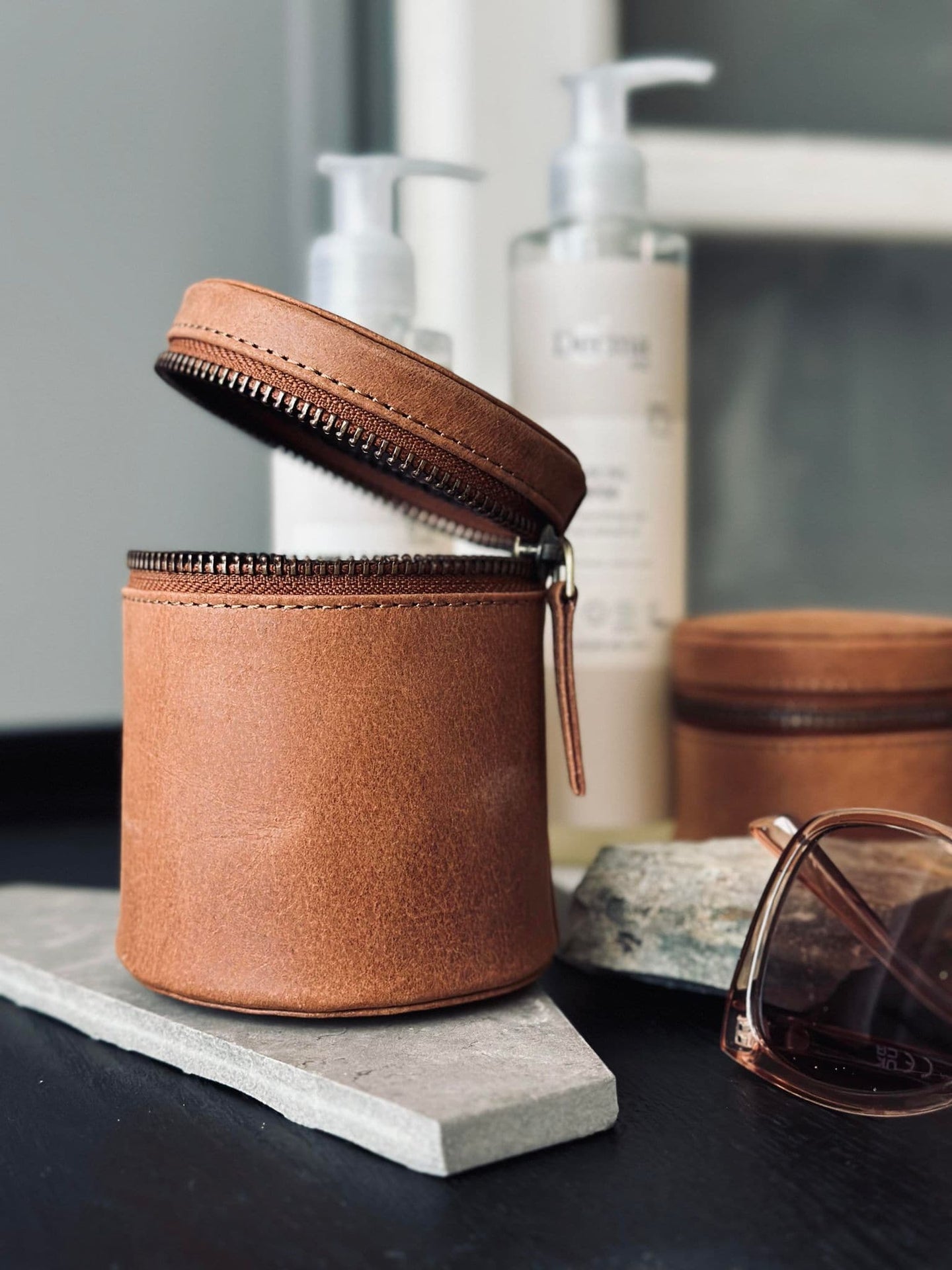 Organiser Leather - Big cognac - VIAMAJA.DK