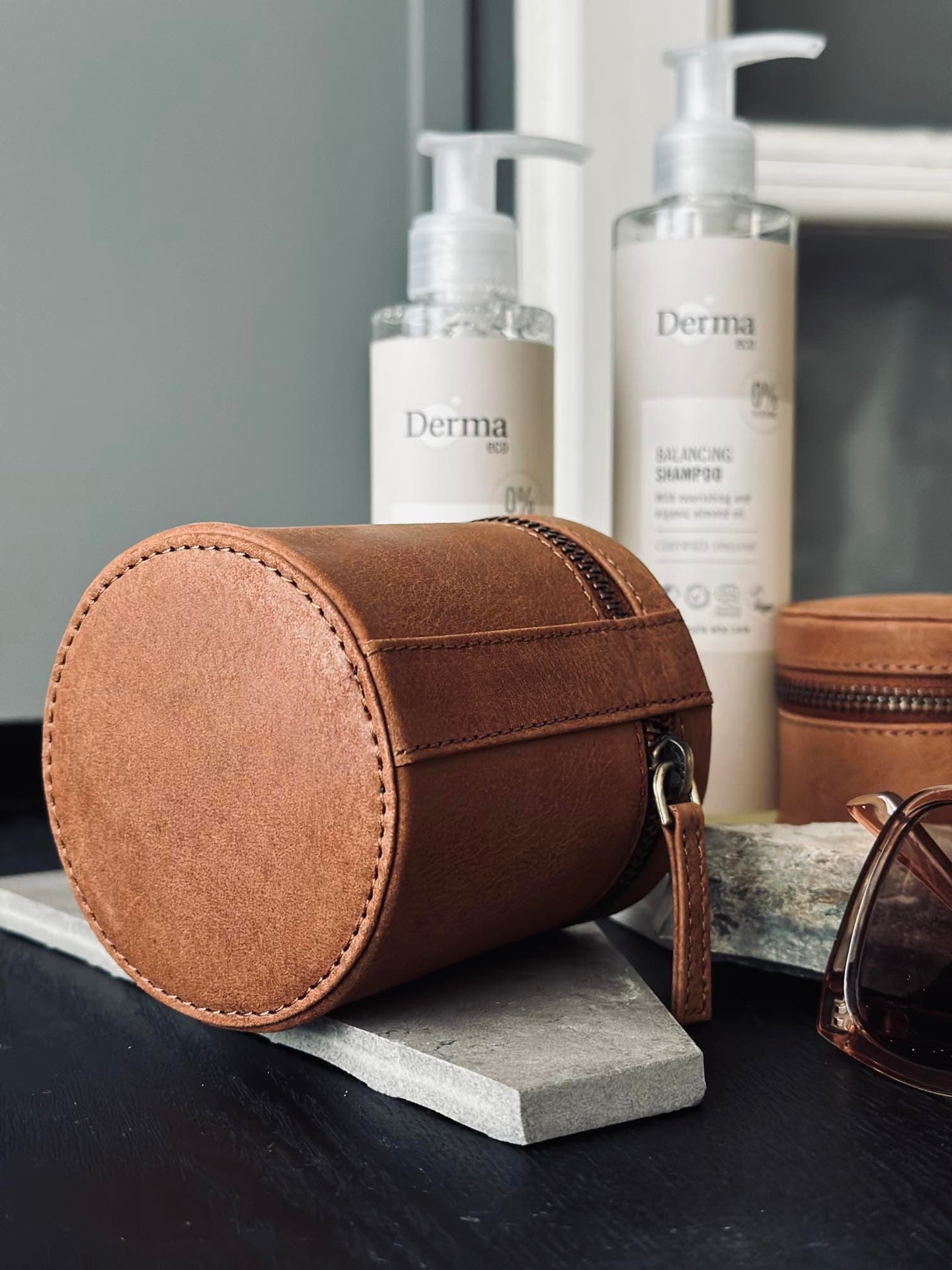 Organiser Leather - Big cognac - VIAMAJA.DK