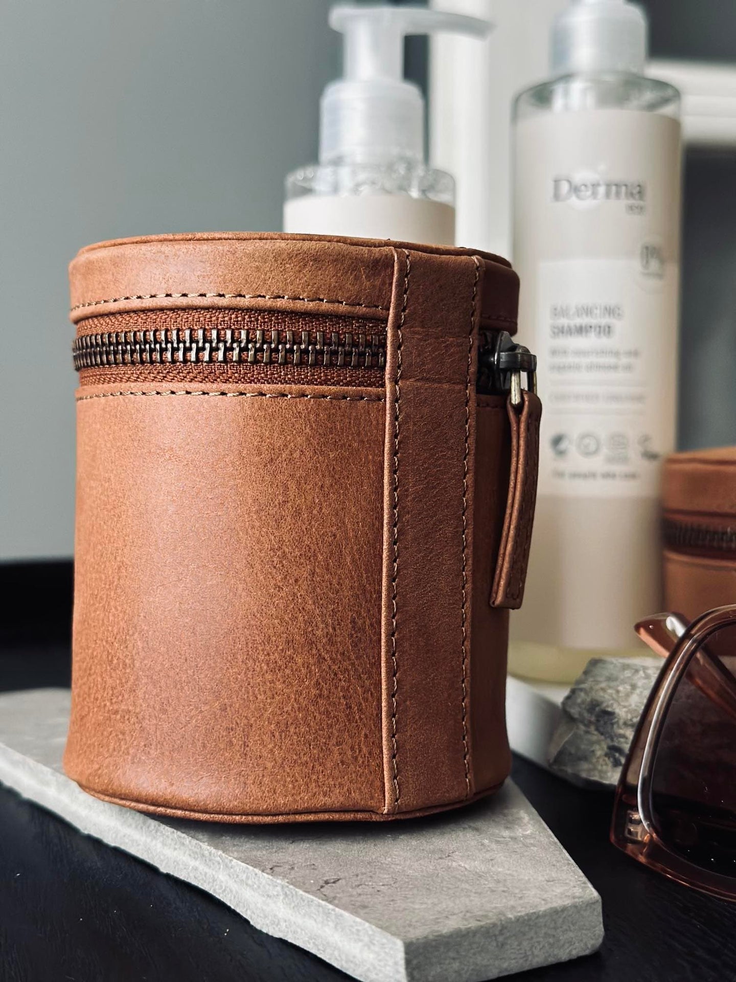 Organiser Leather - Big cognac - VIAMAJA.DK