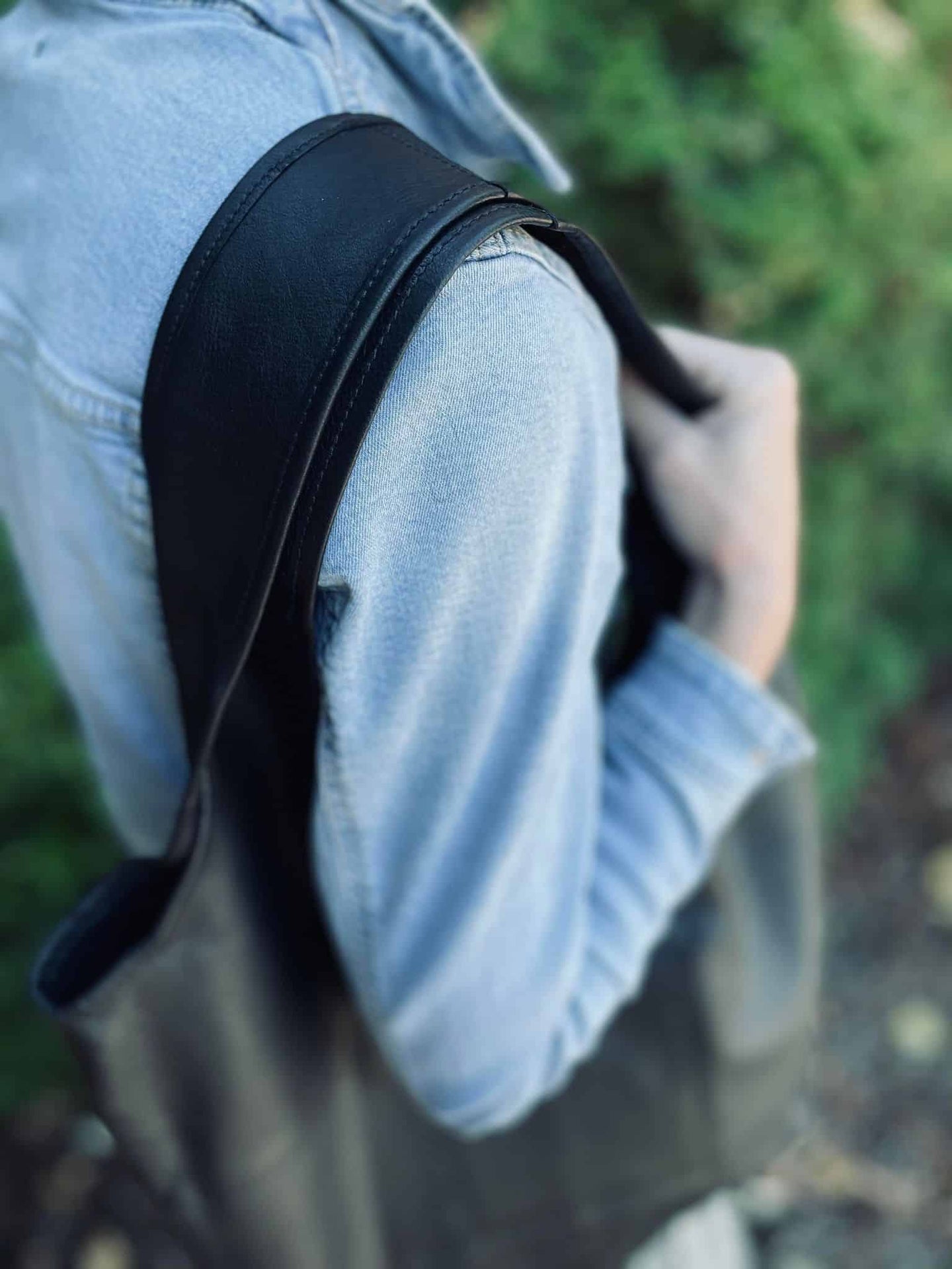Oversize Læder Shopper - Black - VIAMAJA.DK