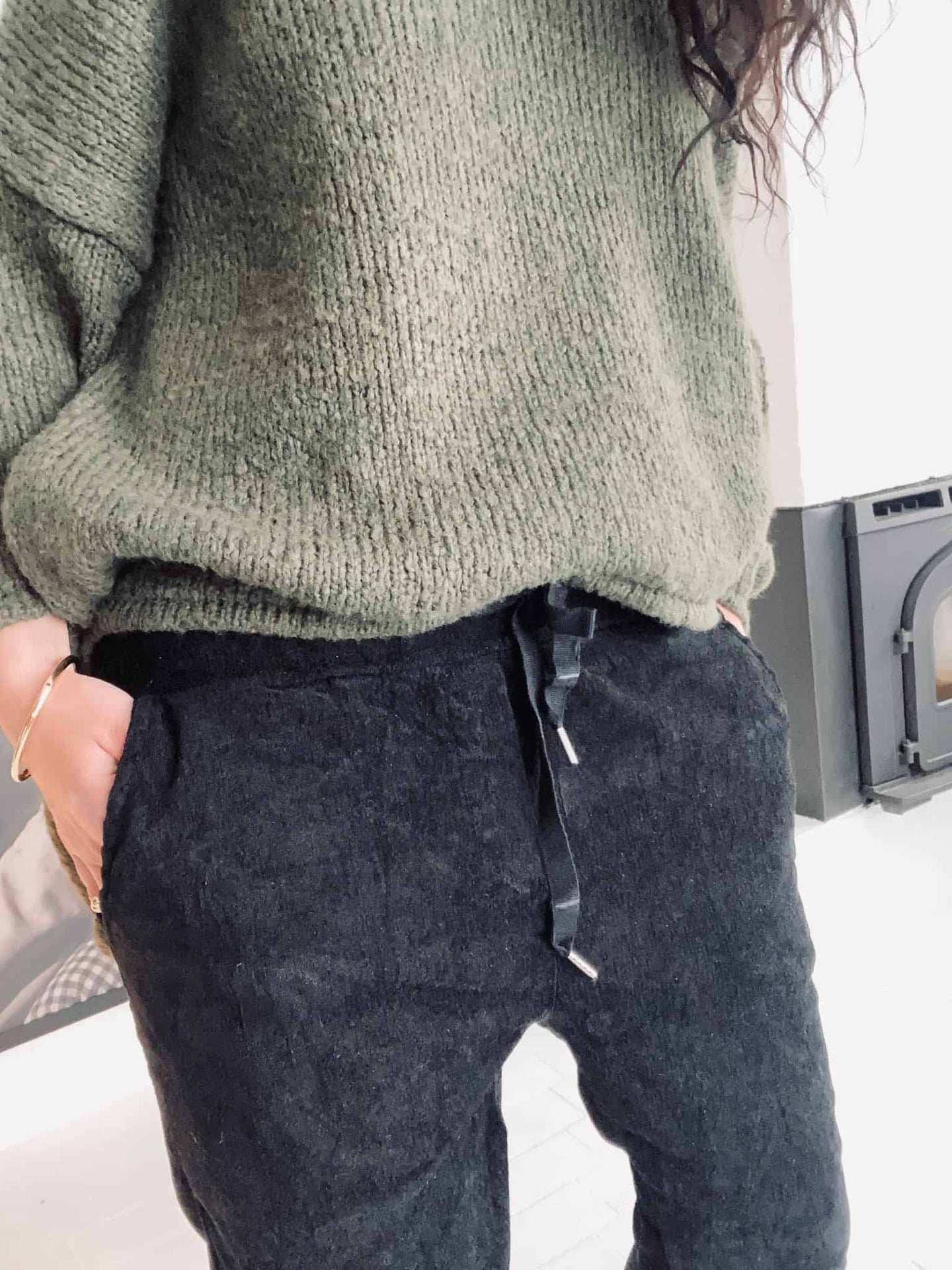 Oversize strik Nilla – Army - VIAMAJA.DK