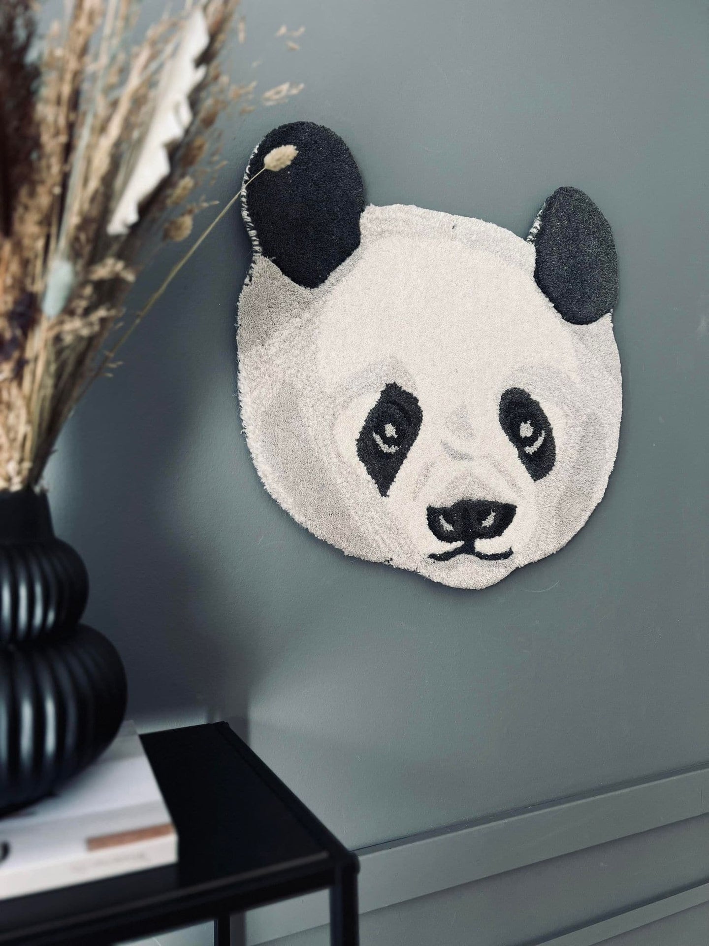 PANDA HOVED I ULD - 50X50 - VIAMAJA.DK