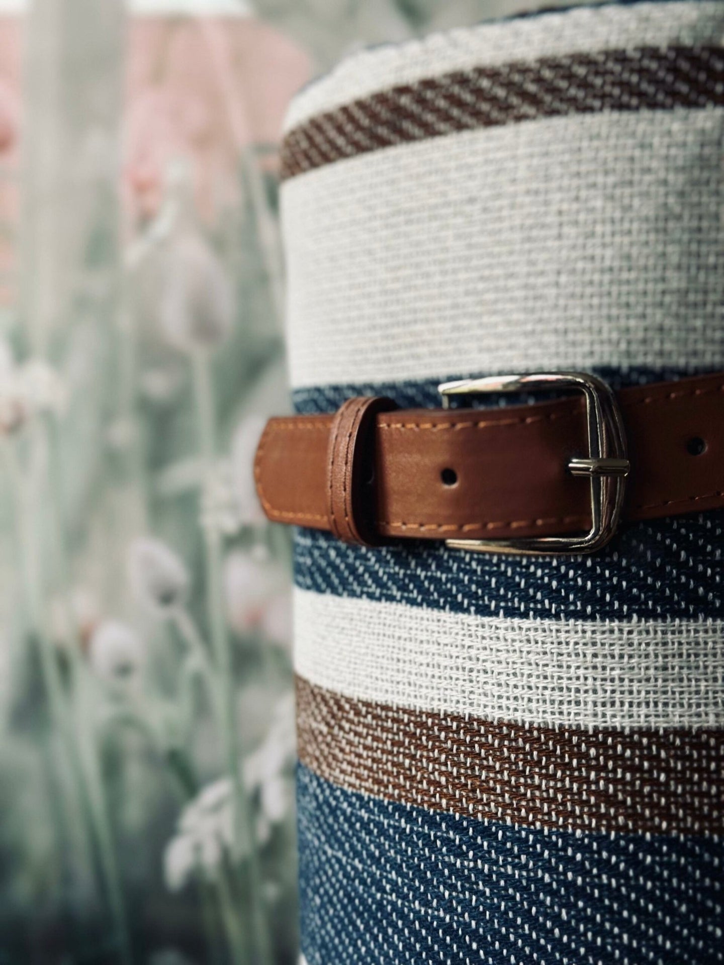 Picnictæppe – Blå strib - VIAMAJA.DK