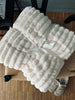 Plaid fleece white - SUPER SOFT