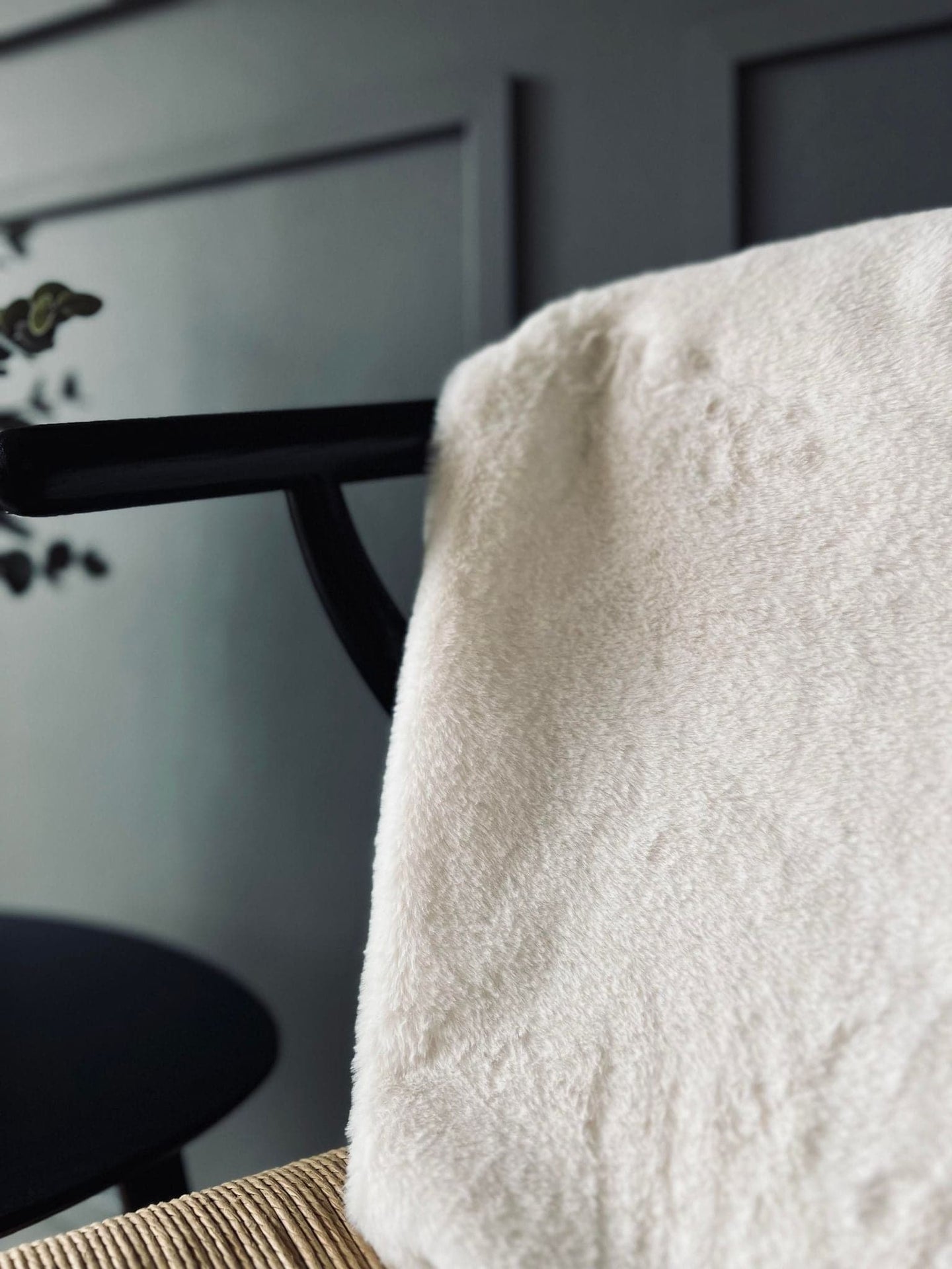 Plaid i blød kvalitet - Hvid - VIAMAJA.DK