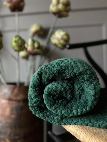 Plaid i Luxus fleece - Grøn - VIAMAJA.DK