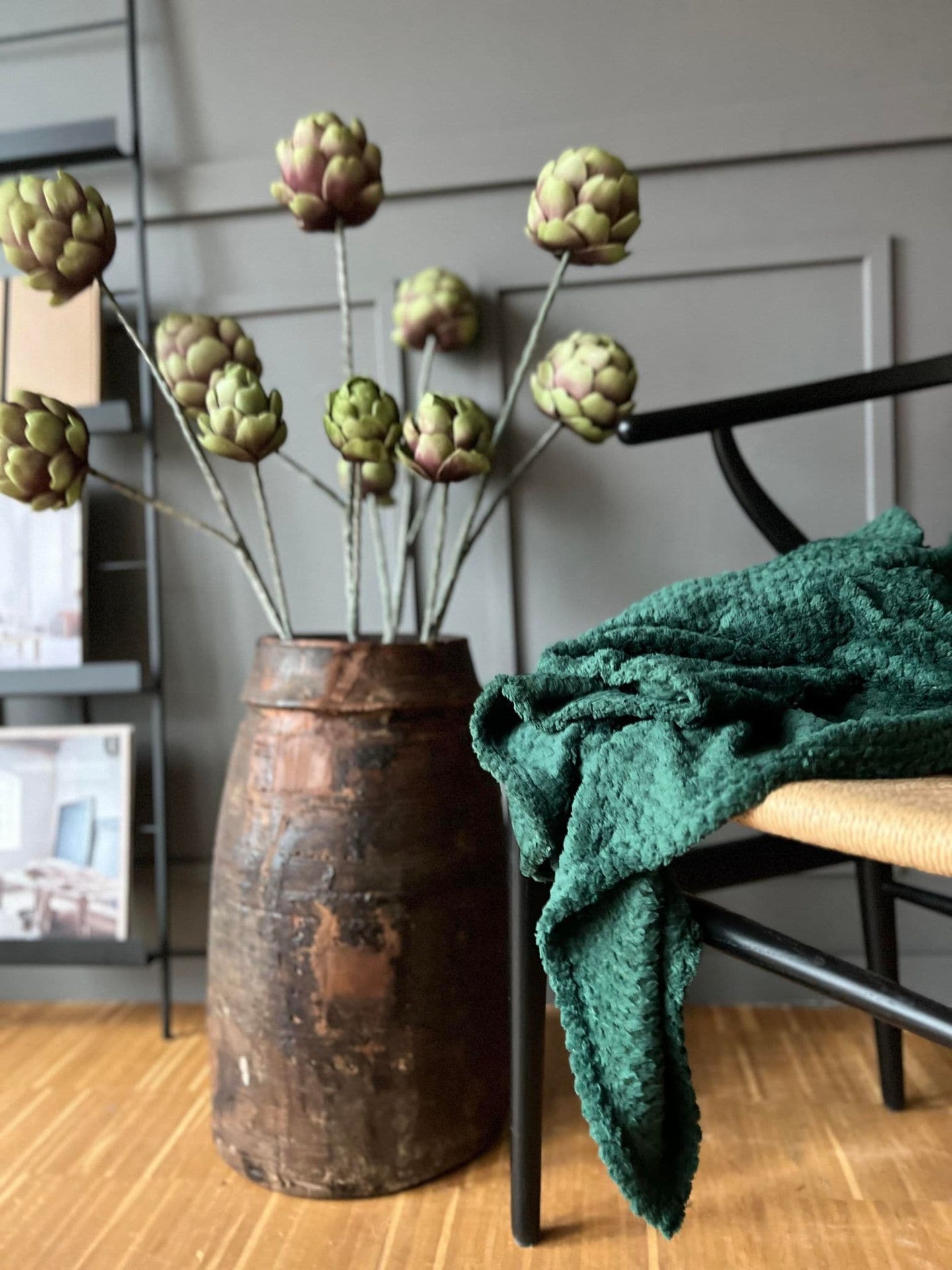 Plaid i Luxus fleece - Grøn - VIAMAJA.DK