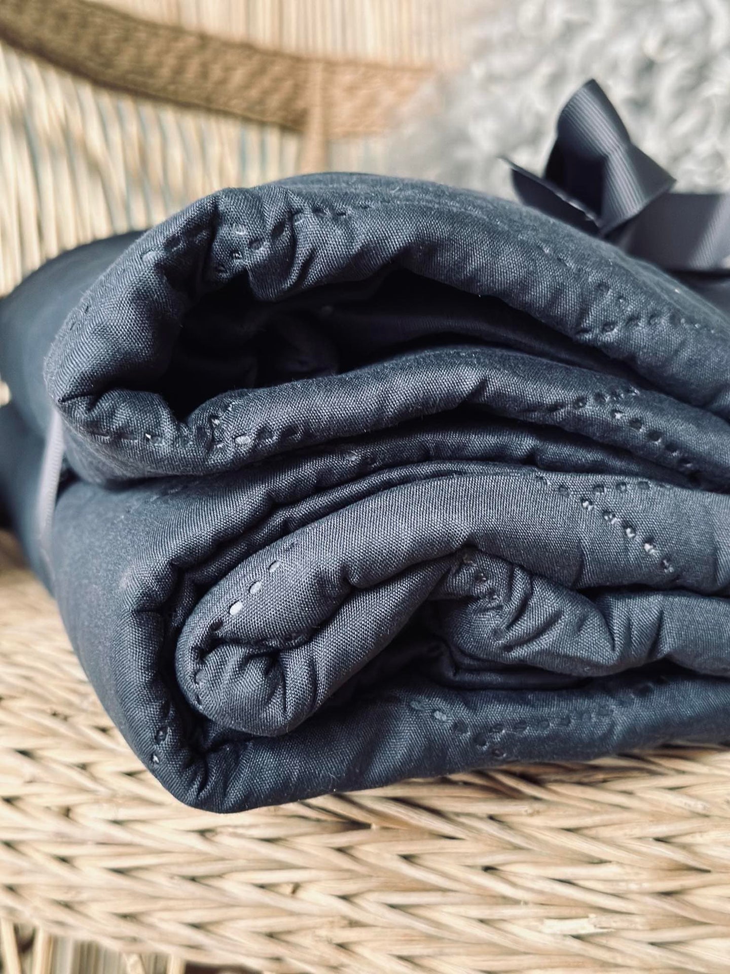 Plaid / sengetæppe – Quilt Navy 200x220cm - VIAMAJA.DK