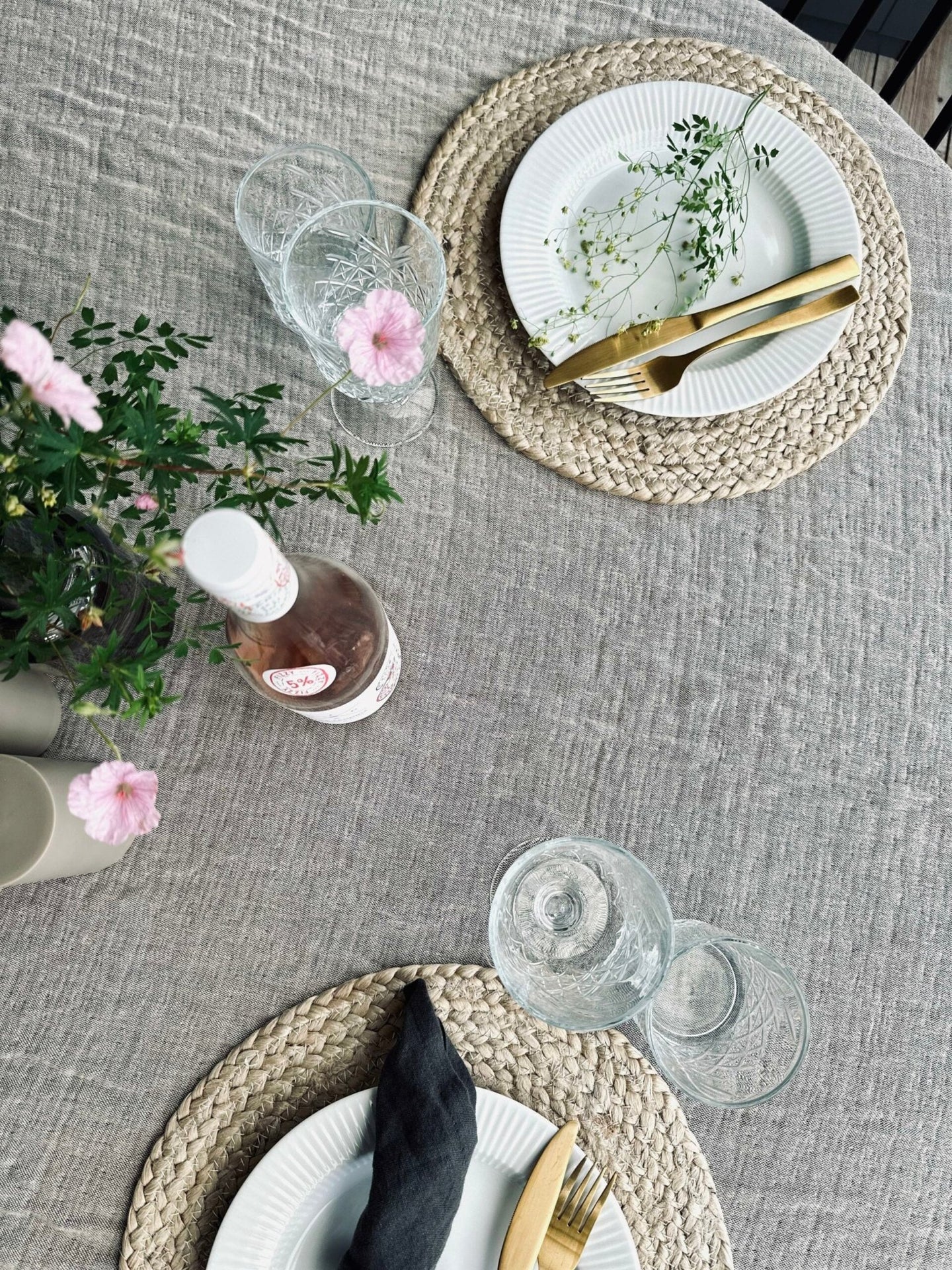 Plaid vævet med kork – Nature mix - VIAMAJA.DK