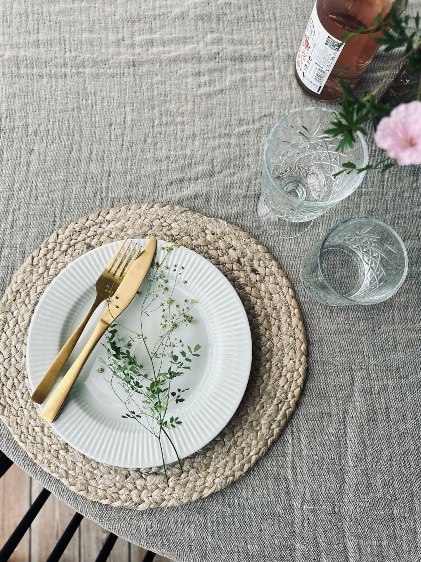 Plaid vævet med kork – Nature mix - VIAMAJA.DK