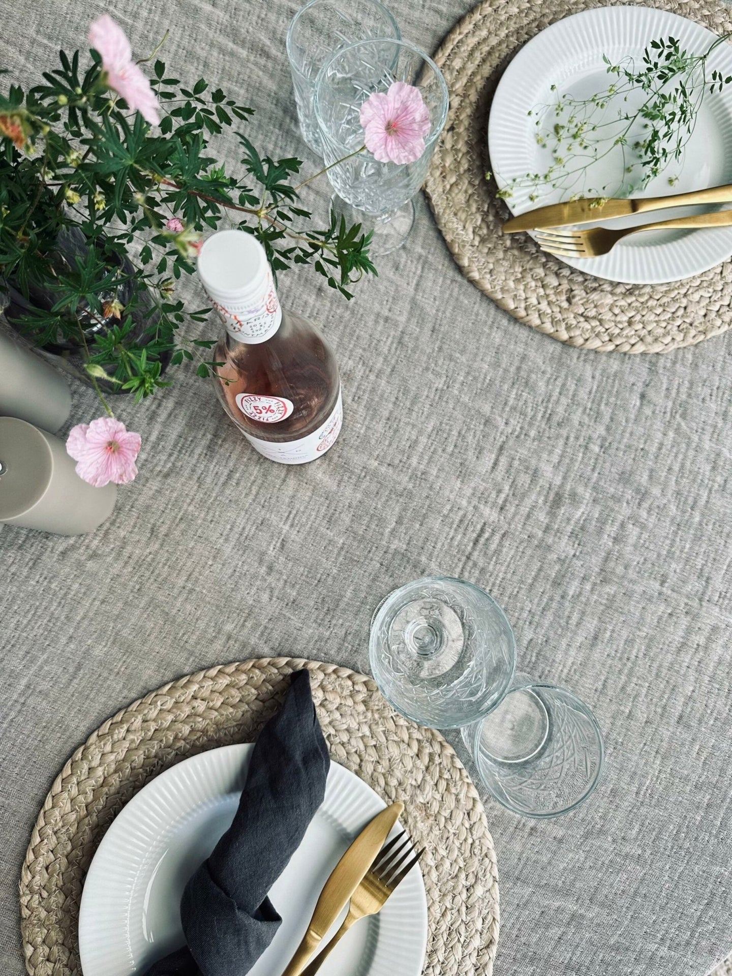 Plaid vævet med kork – Nature mix - VIAMAJA.DK