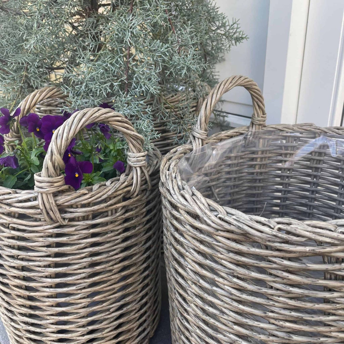 Plantekurve sæt af 3 stk Grå - VIAMAJA.DK