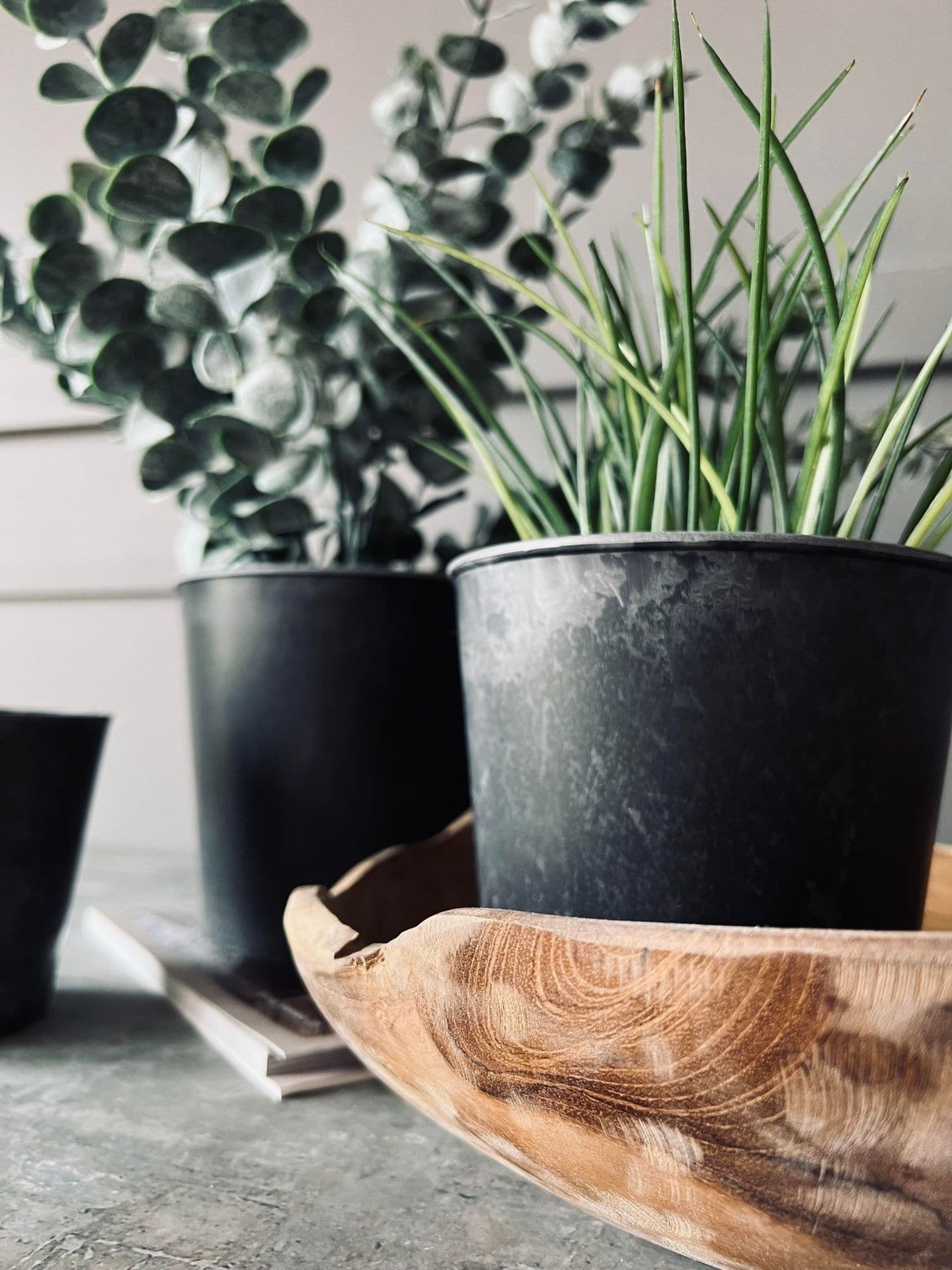 Potte i beton look – Stor - VIAMAJA.DK