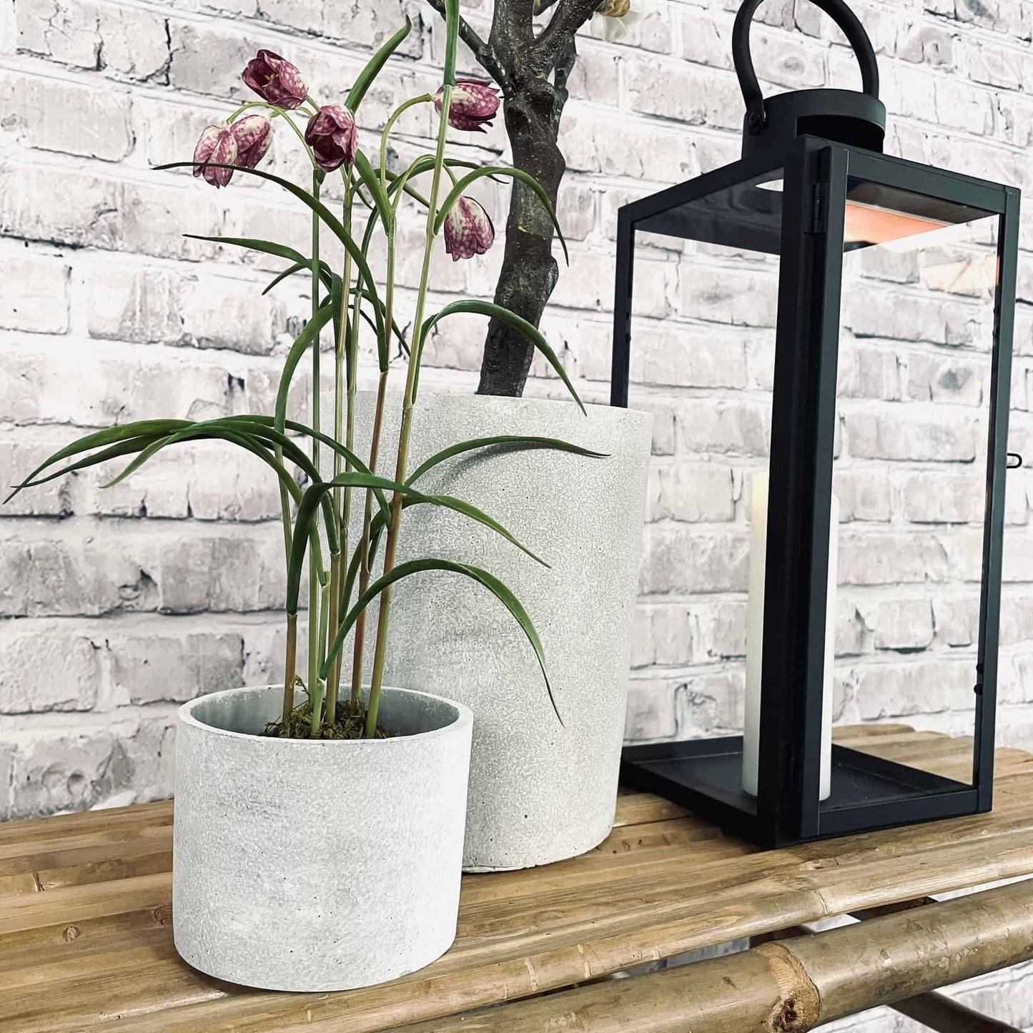 Potte i lysgrå beton NORDIC - Lille-potte - VIAMAJA.DK