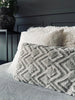 Kudde inkl. fyllning - 30x50 cm Beige ZigZag