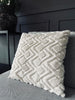 Kudde inkl. fyllning - 45x45 cm Ljus ZigZag