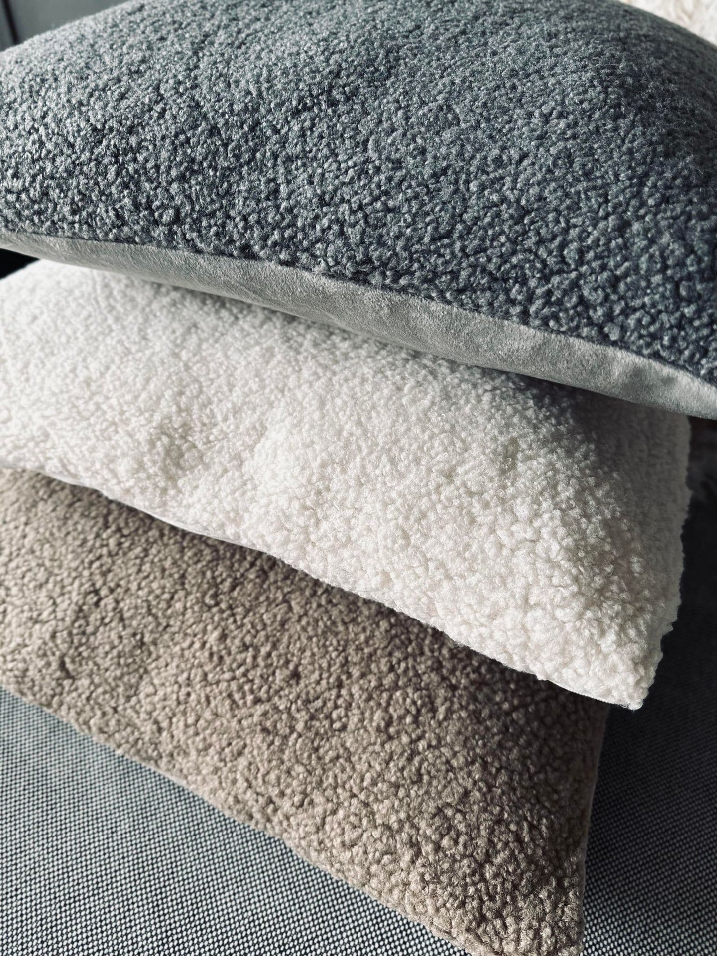 Pude ink fyld - Hvid Teddy - VIAMAJA.DK