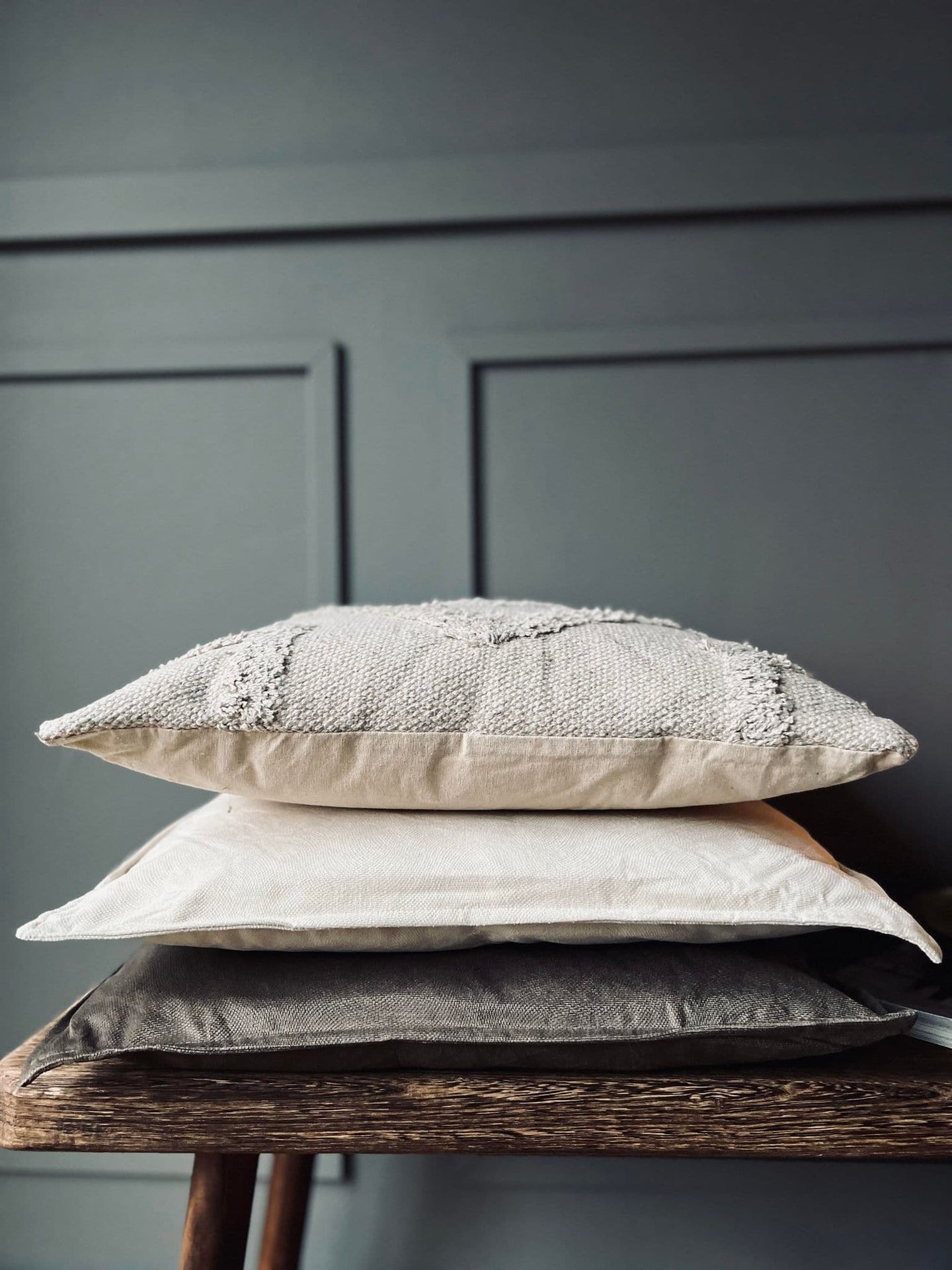 Pude ink fylde -45x45 Taupe - VIAMAJA.DK