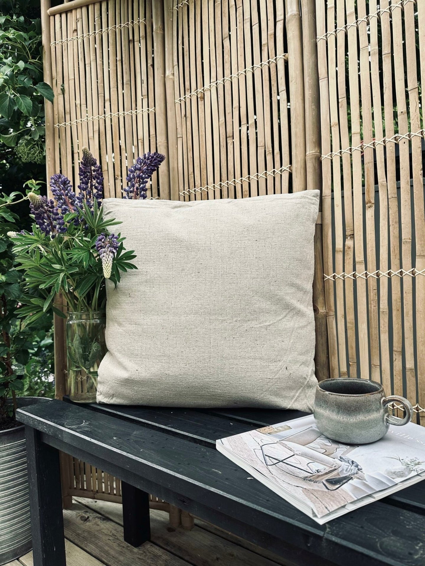 Pude med fyld SKAGEN – 50×50 Natur - VIAMAJA.DK