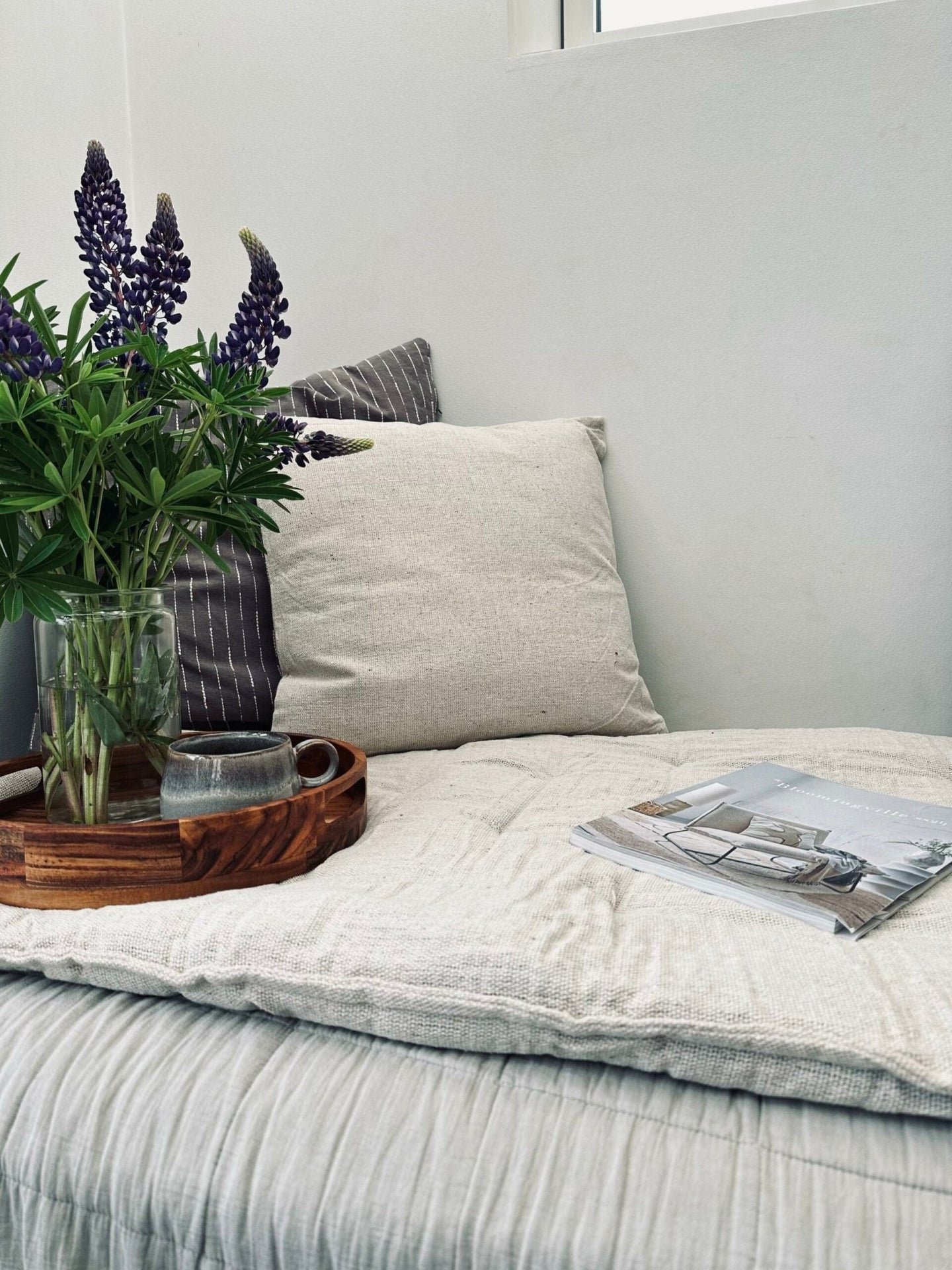 Pude med fyld SKAGEN – 50×50 Natur - VIAMAJA.DK