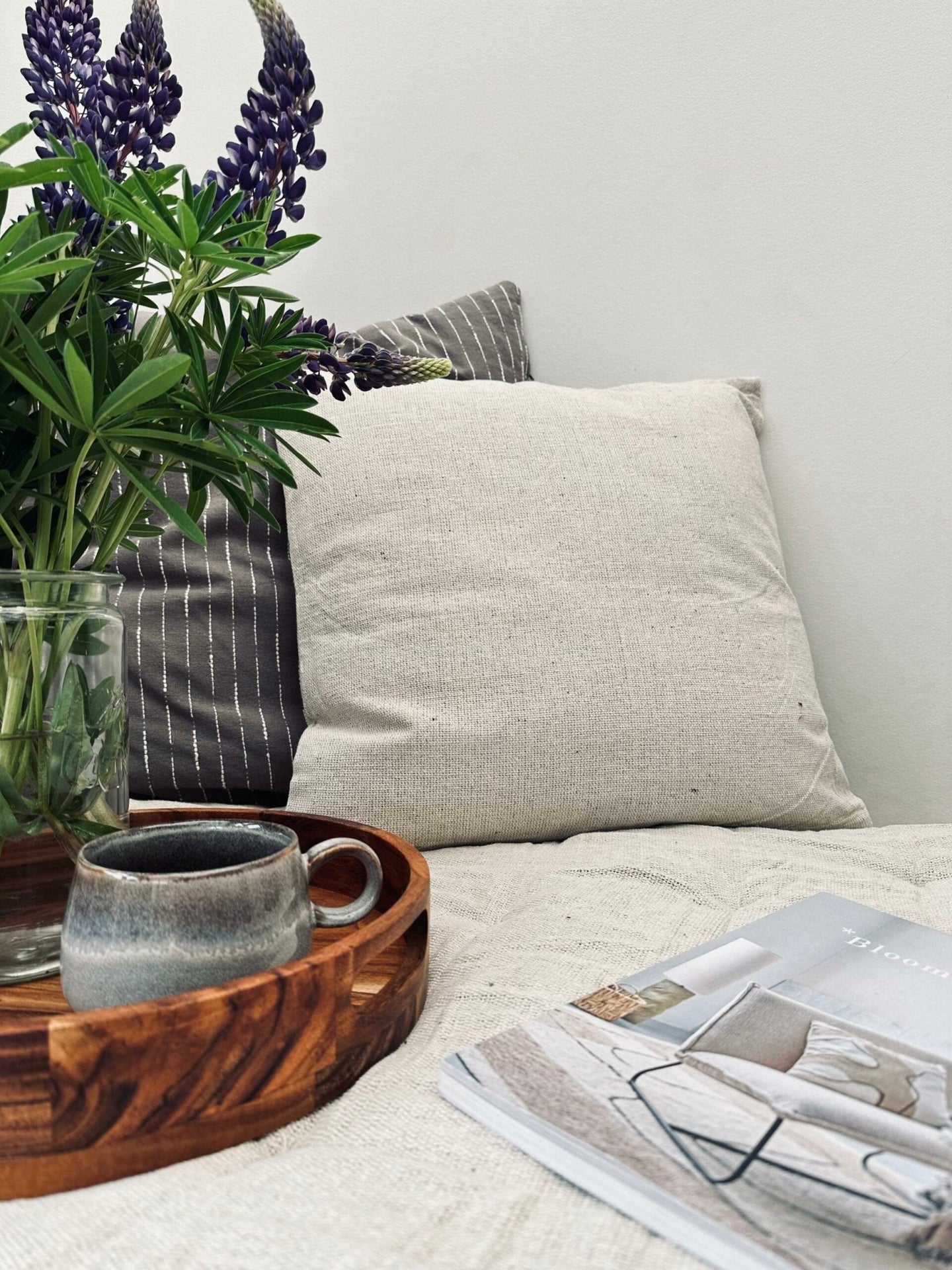 Pude med fyld SKAGEN – 50×50 Natur - VIAMAJA.DK