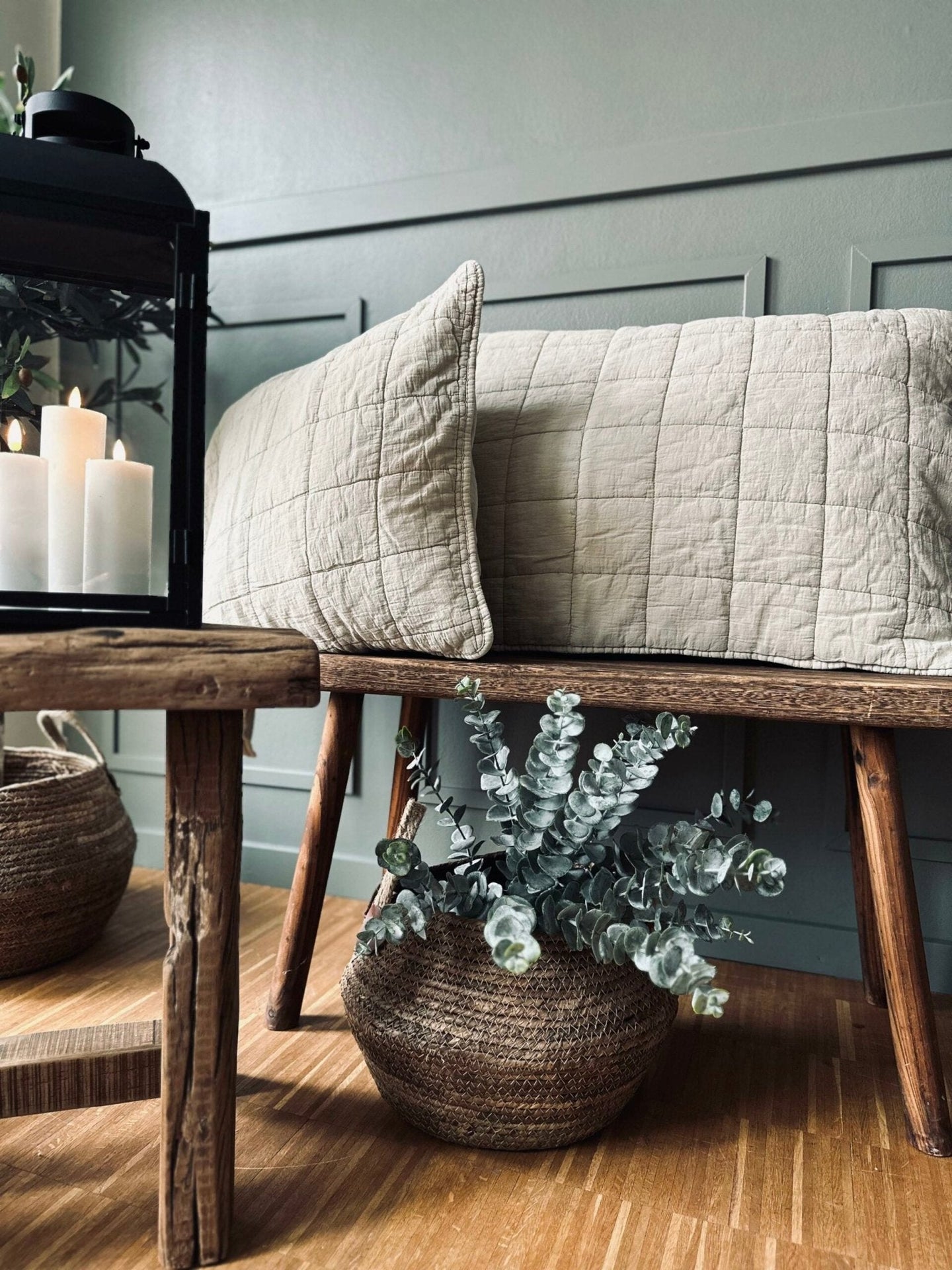 Pudestykke STONE-WASHED Quilt – Nature 50×70 - VIAMAJA.DK