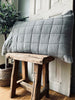 Kuddfodral STONE-WASHED Quilt – Nordic grey 60×90