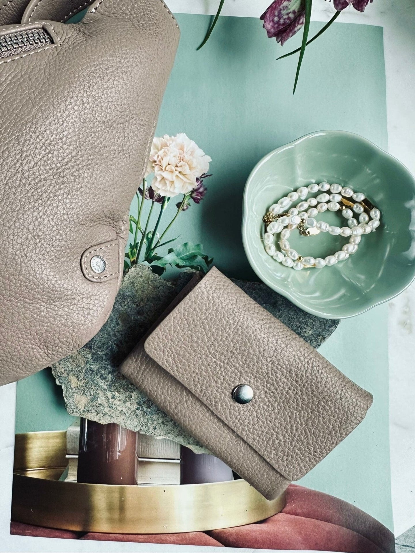 Pung Aura small dusty taupe - VIAMAJA.DK