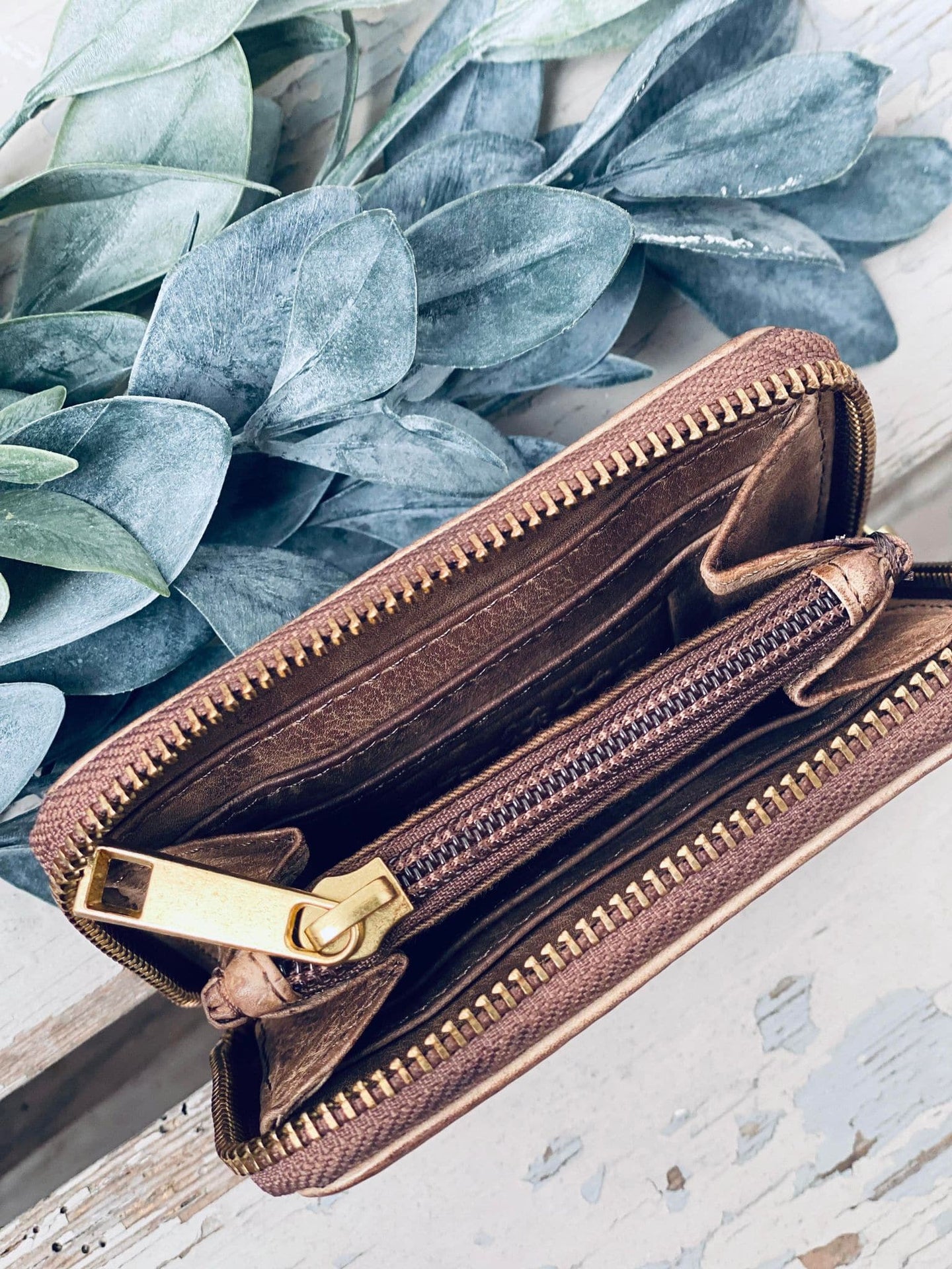 Pung i blødt skind - Walnut - VIAMAJA.DK