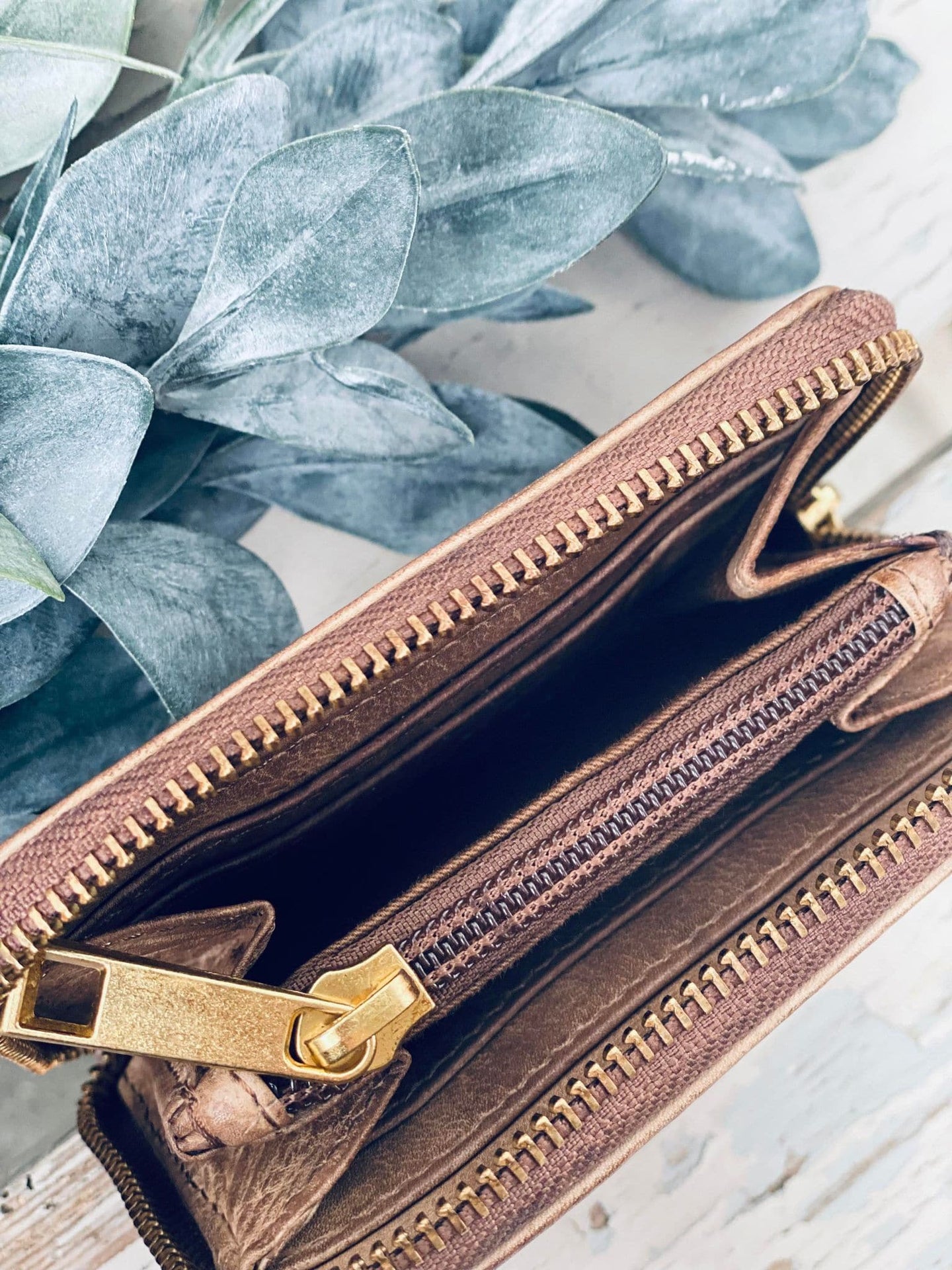 Pung i blødt skind - Walnut - VIAMAJA.DK