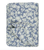 Quilt blå m/blommor