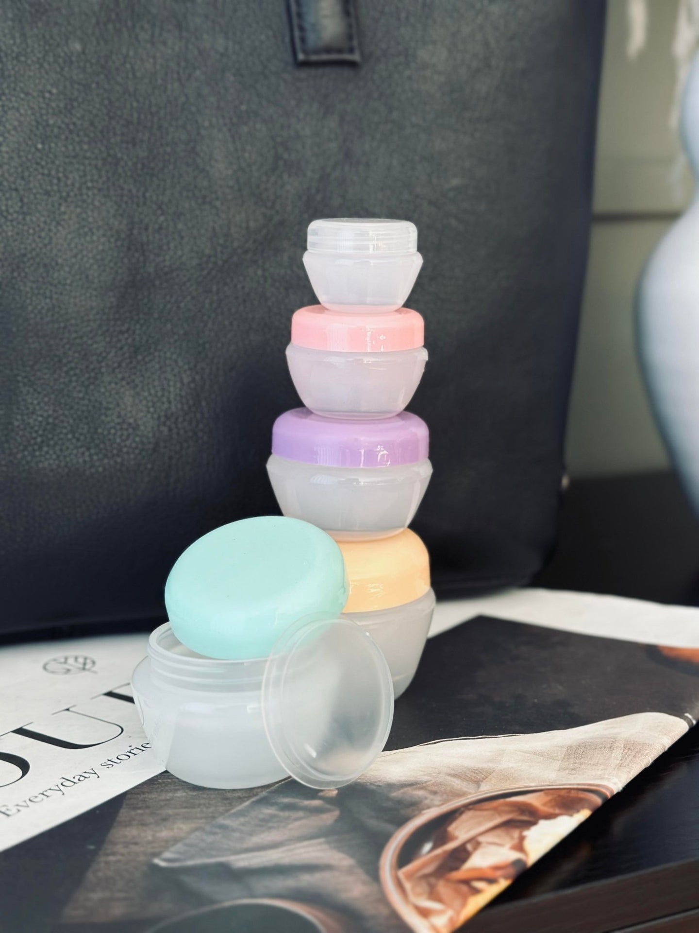 Rejsesæt – Opbevaring med 5 dele Color - VIAMAJA.DK