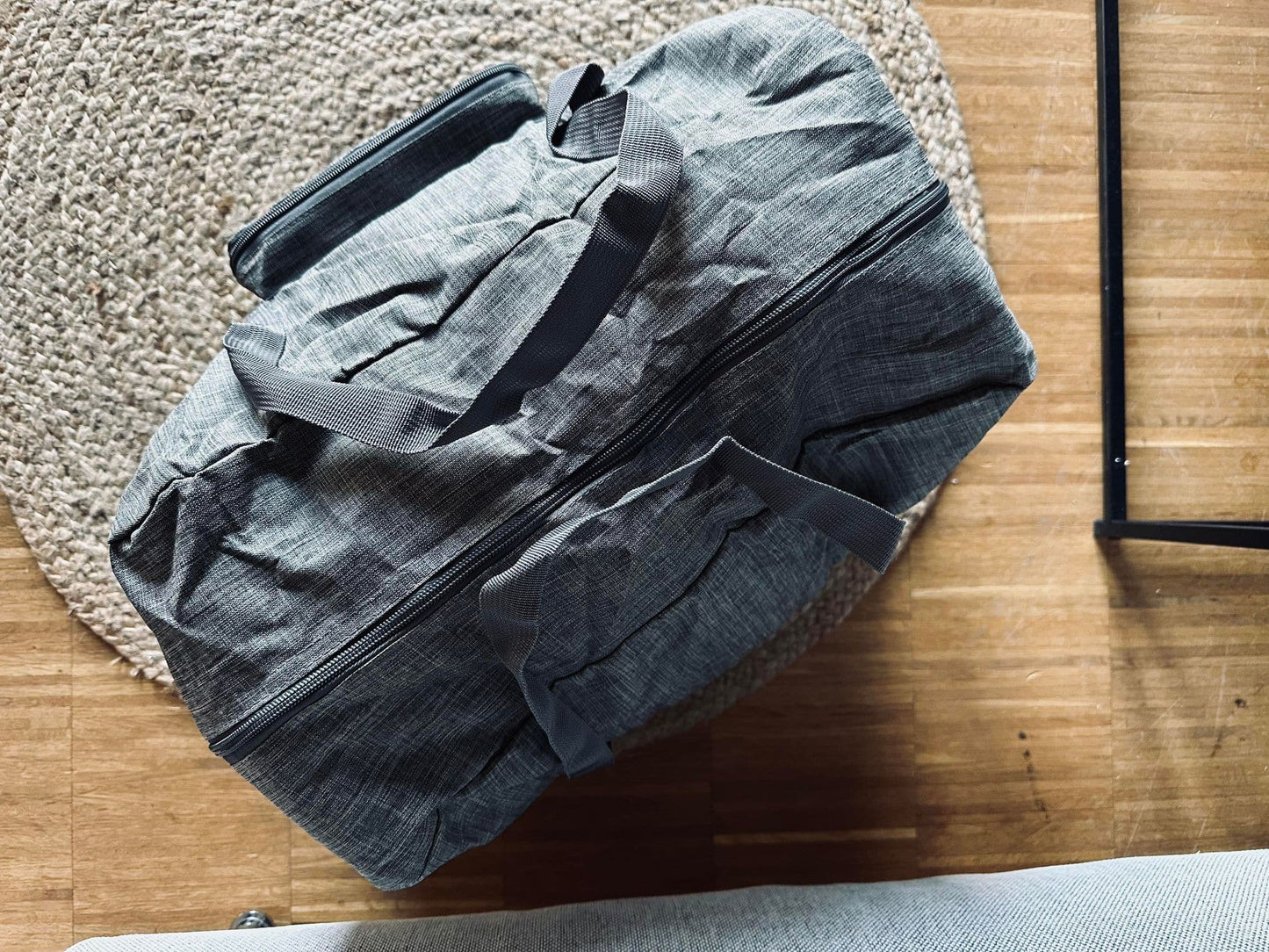 Rejsetaske Nylon Grå - Godkendt til håndbagage - VIAMAJA.DK