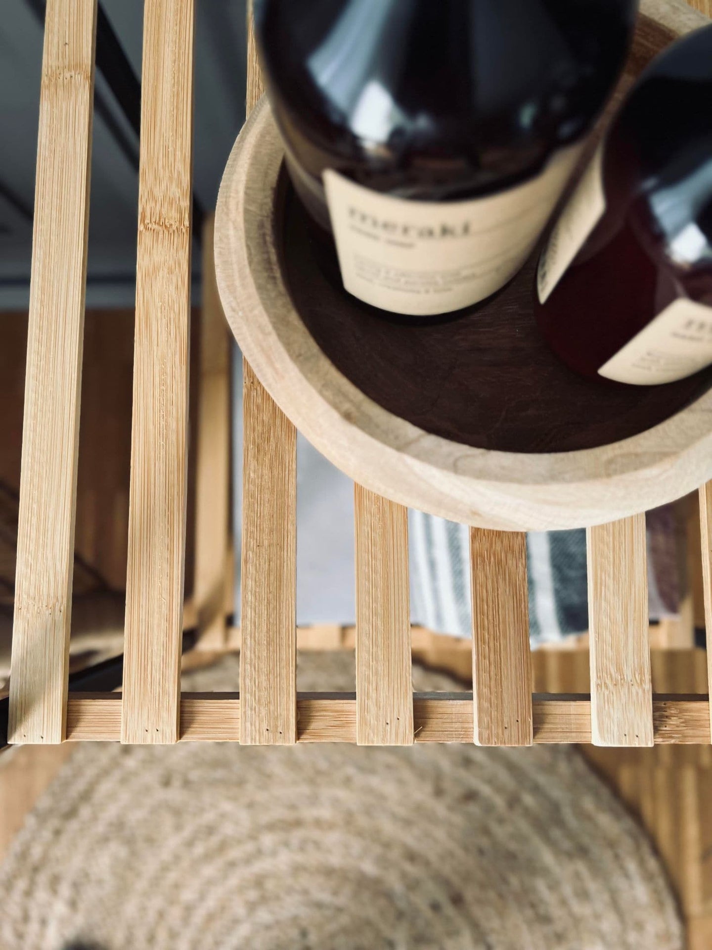 Reol i bambus og metal - VIAMAJA.DK