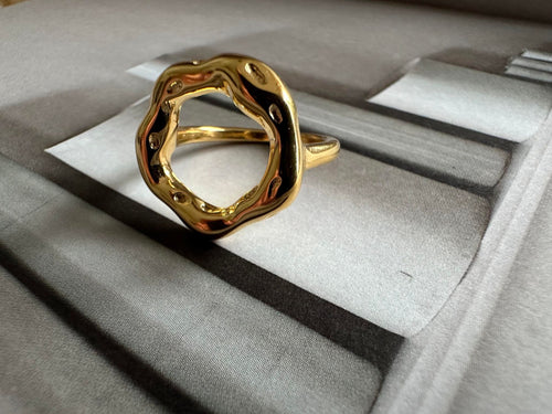 Ring Brianna forgyldt - VIAMAJA.DK