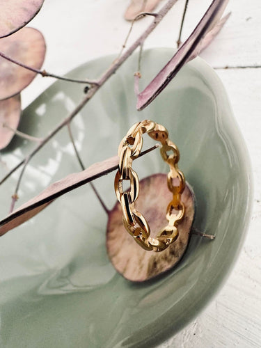 Ring Link - forgyldt - VIAMAJA.DK