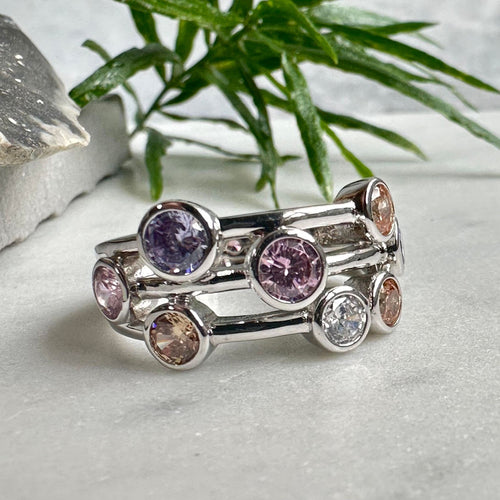 Ring Miriam Color - Sterling silver - VIAMAJA.DK