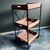 Rullvagn med 3 brickor - Industriell design