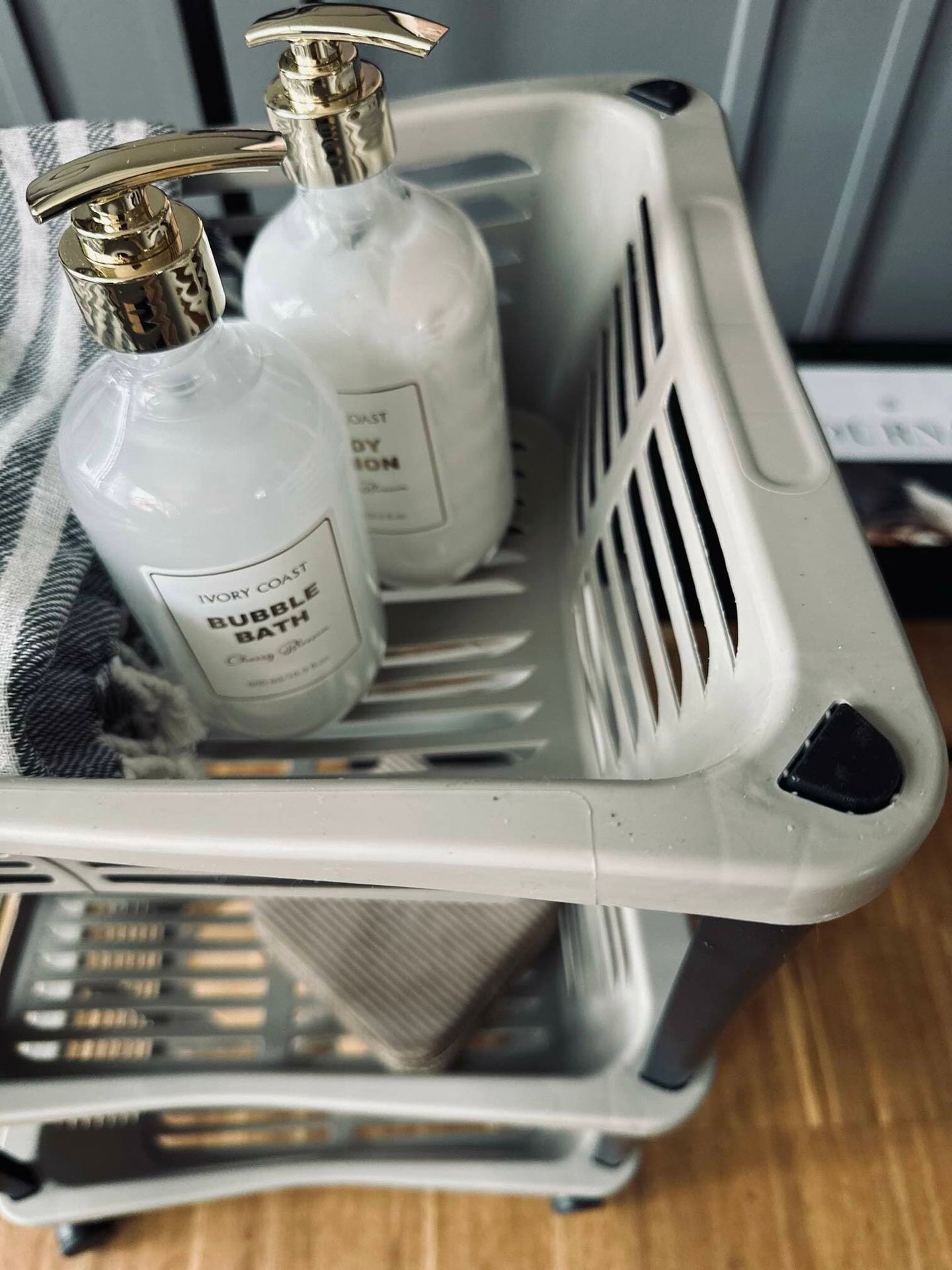 Rullevogn med 3 kurve – Beige - VIAMAJA.DK