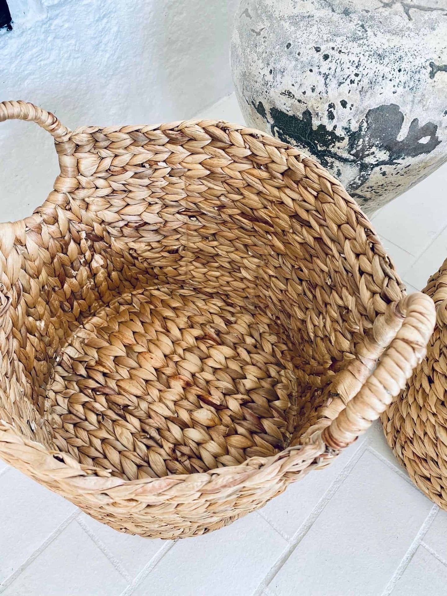 Runde kurve i vandhyacinth, sæt af 2 stk - VIAMAJA.DK