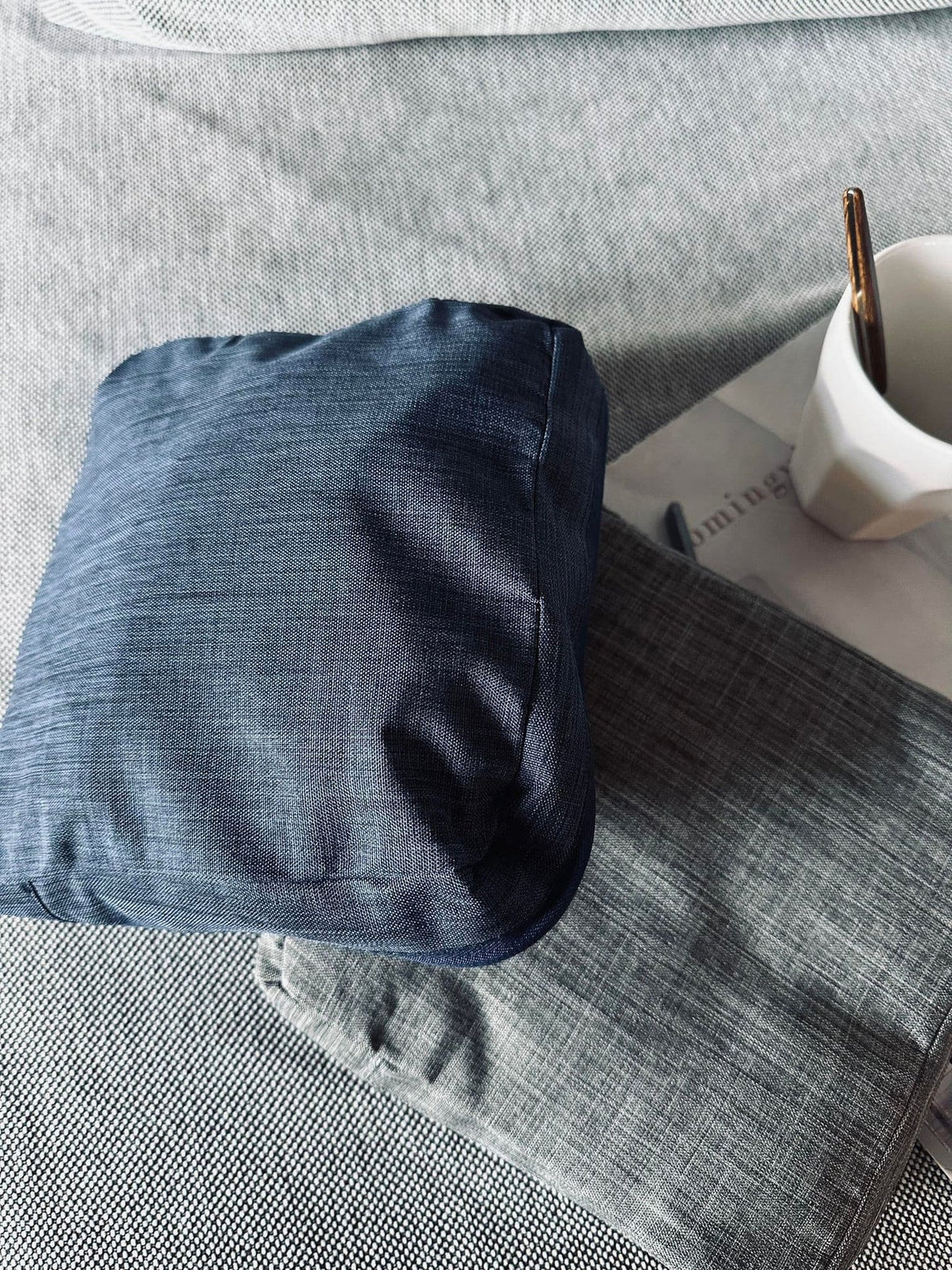 Rygsæk - Blå nylon foldbar - VIAMAJA.DK